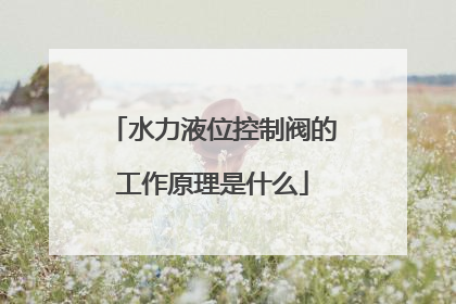 水力液位控制阀的工作原理是什么