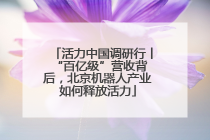 活力中国调研行丨 “百亿级”营收背后，北京机器人产业如何释放活力