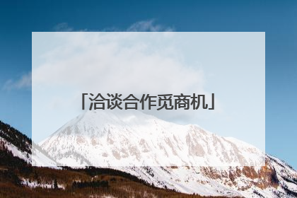 洽谈合作觅商机