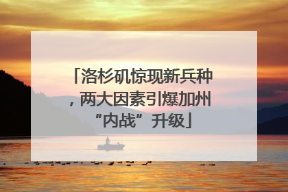 洛杉矶惊现新兵种，两大因素引爆加州“内战”升级