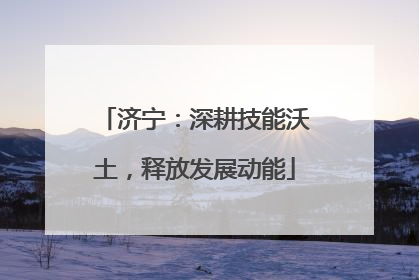 济宁：深耕技能沃土，释放发展动能