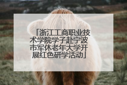 浙江工商职业技术学院学子赴宁波市军休老年大学开展红色研学活动