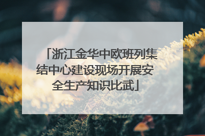 浙江金华中欧班列集结中心建设现场开展安全生产知识比武