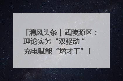 清风头条｜武陵源区：理论实务“双驱动 ” 充电赋能“增才干”