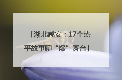 湖北咸安：17个热乎故事聊“爆”舞台