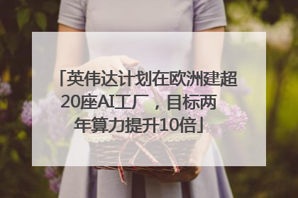 英伟达计划在欧洲建超20座AI工厂，目标两年算力提升10倍