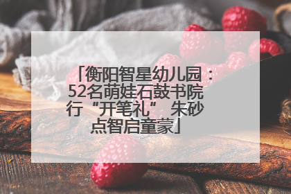 衡阳智星幼儿园：52名萌娃石鼓书院行“开笔礼” 朱砂点智启童蒙