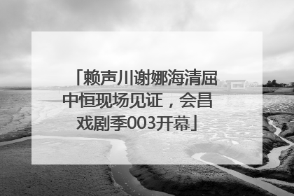 赖声川谢娜海清屈中恒现场见证，会昌戏剧季003开幕