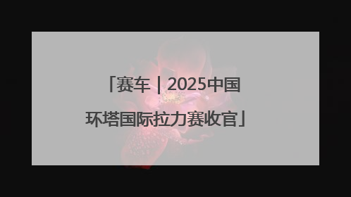 赛车｜2025中国环塔国际拉力赛收官