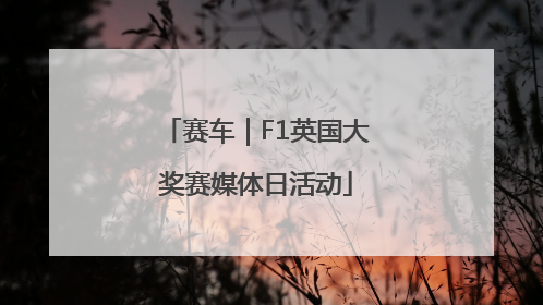 赛车｜F1英国大奖赛媒体日活动