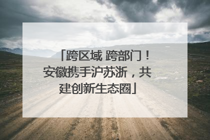 跨区域 跨部门！安徽携手沪苏浙，共建创新生态圈
