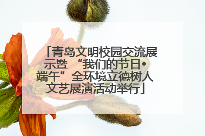 青岛文明校园交流展示暨 “我们的节日•端午”全环境立德树人文艺展演活动举行