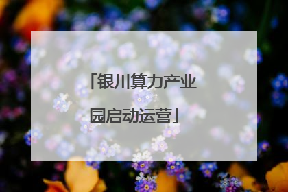 银川算力产业园启动运营