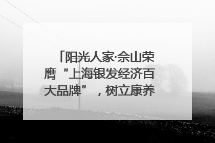 阳光人家·佘山荣膺“上海银发经济百大品牌”，树立康养行业新标杆