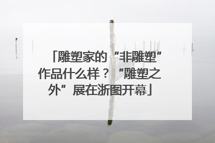 雕塑家的“非雕塑”作品什么样？“雕塑之外”展在浙图开幕