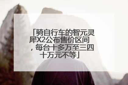 骑自行车的智元灵犀X2公布售价区间，每台十多万至三四十万元不等