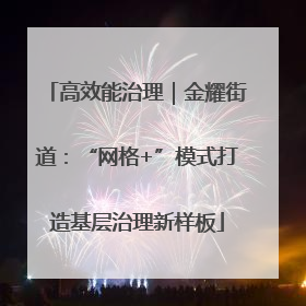 高效能治理｜金耀街道：“网格+”模式打造基层治理新样板