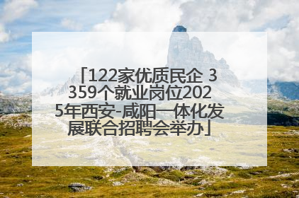 122家优质民企 3359个就业岗位2025年西安-咸阳一体化发展联合招聘会举办