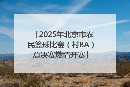 2025年北京市农民篮球比赛（村BA）总决赛燃情开赛
