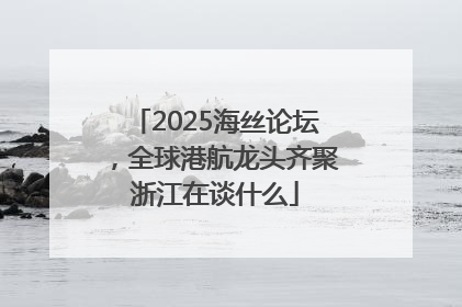 2025海丝论坛，全球港航龙头齐聚浙江在谈什么