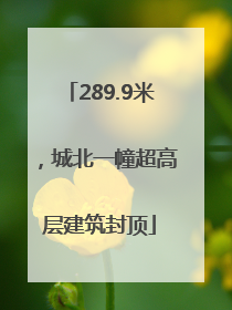 289.9米，城北一幢超高层建筑封顶