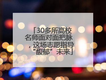 30多所高校名师面对面把脉，这场志愿指导“馥郁”未来
