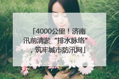 4000公里！济南汛前清淤“排水脉络”，筑牢城市防汛网