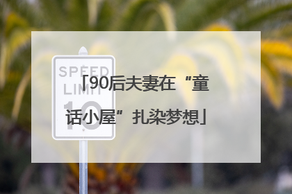 90后夫妻在“童话小屋”扎染梦想